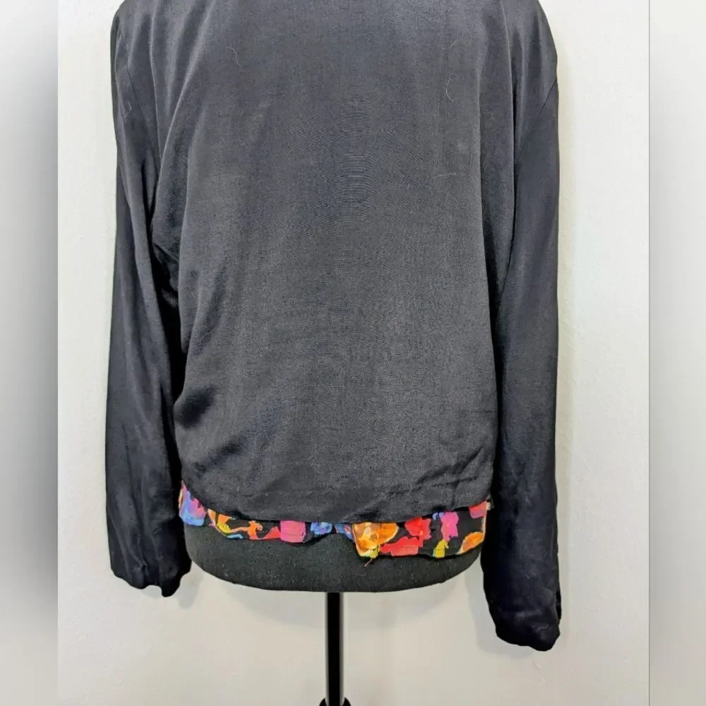 VTG Carole Little Embroidered Whimsigoth Dark Academia Witchy Art To Wear Top 10